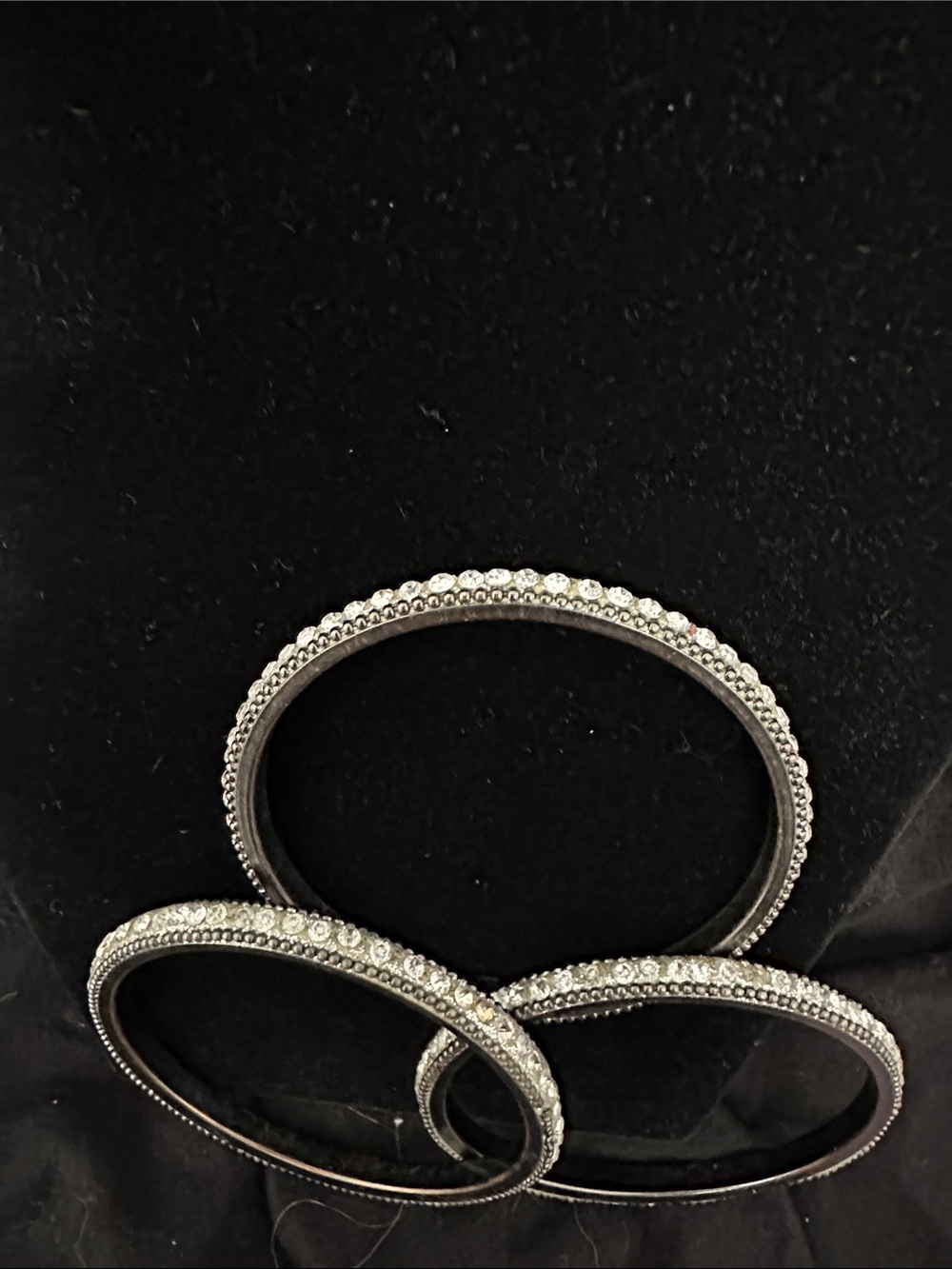 Crystal-Accent Silver Tone Bangle Bracelet Set - Women Jewelry